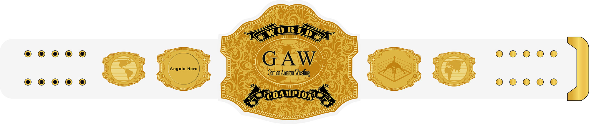 GAW German Amateur Wrestling World Champion Grtel