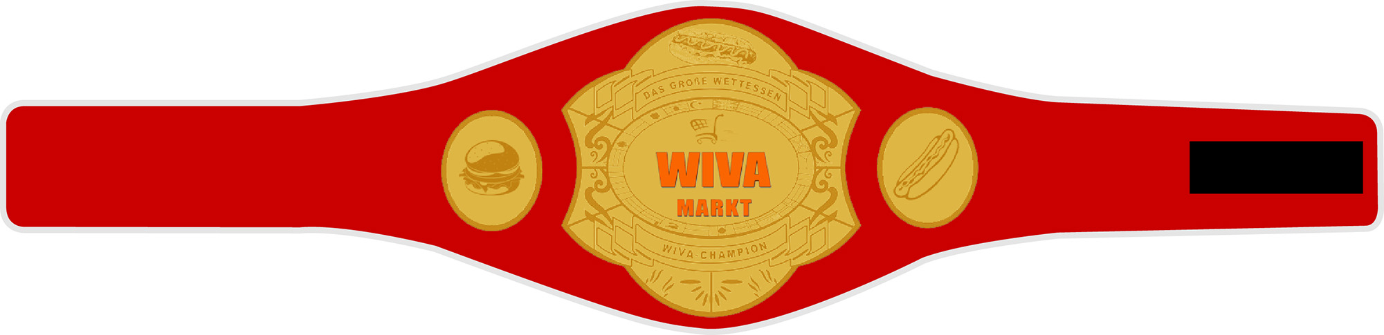 WIVA Markt Wettessen Eat Competition Hotdog Burger Champion Grtel
