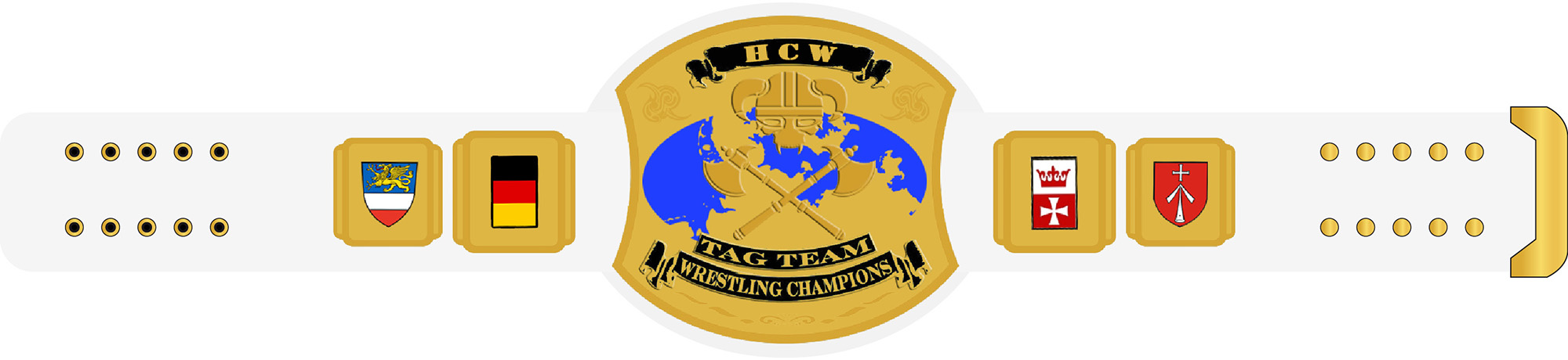 HCW Wrestling Tag Team Champion Gürtel